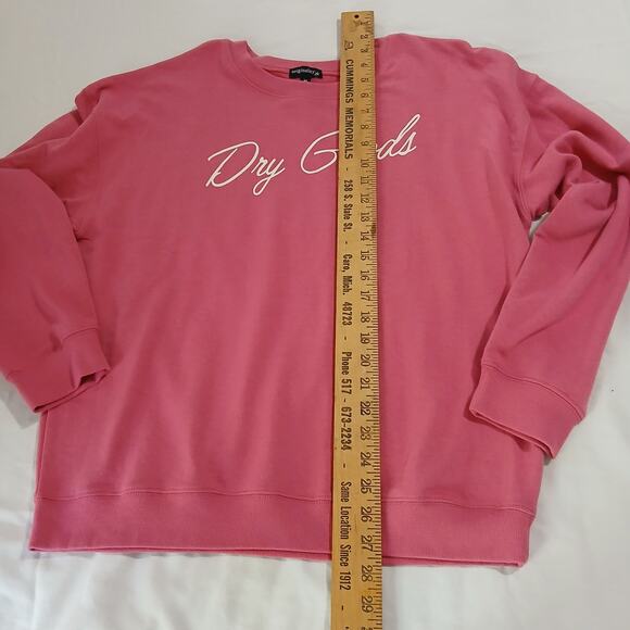 Originality Dry Goods Women's Medium Rose Pink Sweatshirt Cotton/Poly Blend - Picture 5 of 9